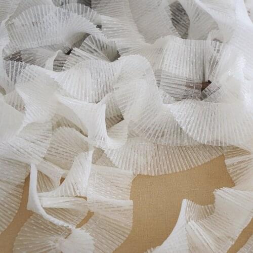 1Yards High Quality Lace Fabric 5cm Dot Lace Applique Collar Pink Lace Ribbon Tulle Dress Crafts Sewing Trim Guipure Laces KQ29