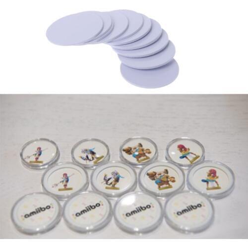 10PCS Ntag215 NFC Tags Phone Available Adhesive Labels RFID Tag 25mm