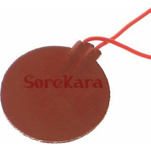 12V DC 100mm diameter 8W Round Flexible Waterproof Silicon Heater Pad For Oil Tank Electrical Wires