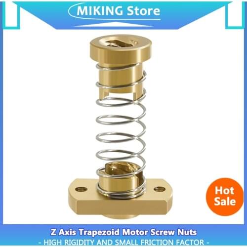 3D Printer Z Axis Trapezoid Motor Screw Nuts T8 Nut POM Nut Lead 8mm Pitch 2mm For Creality CR10 CR-10S Ender-3 Lead