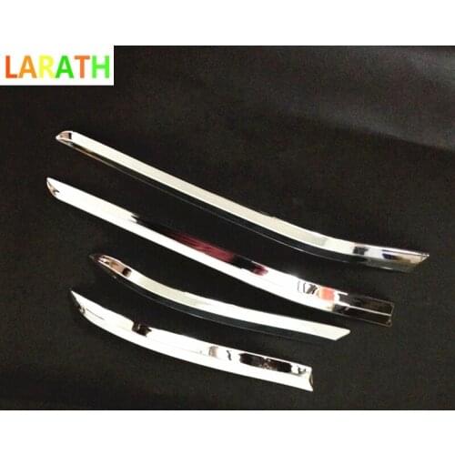 For Suzuki S-cross scross SX4 2014 2015 2016 2017 front rear back Bumper corner protection trim frame edge board ABS Chrome 4pcs