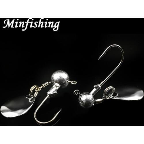 5 Pcs Jig Head Fishing Hooks Spinner Bait weight 2g/4g Jig Hook Fishing Hook