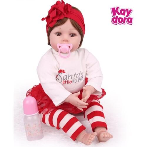 55cm Silicone Reborn Doll Baby Girls Princess Adorable Lifelike Toddler Kids Toy Children Birthday Gift Bebes Reborn Dolls