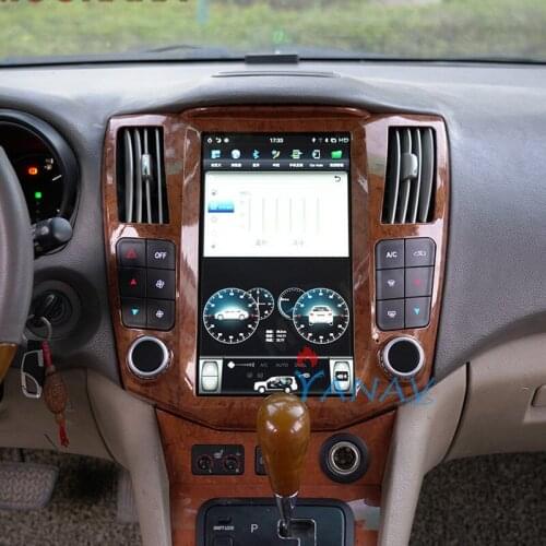 Android Tesla style car audio video player for-LEXUS RX300/330/350/400h 2004-2008 car radio multimedia player Vertical screen