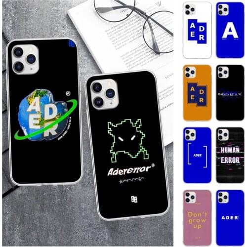 Ader Error Phone Case For Samsung Galaxy A51 A71 S20 S10e S8 S7 S9 S10 Plus Transparent Cover
