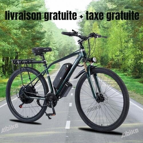 1000W Super Mototr 45km/ Adult Mountain Electric Bike 29inch Wheel ebike 21 Speed Gears System Front Suspension MTB eBicycle