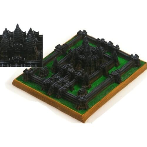 Hot Sale Cambodia Angkor Wat Creative Resin Crafts World Famous Landmark Model Tourism Souvenir Gifts Collection Home Decor