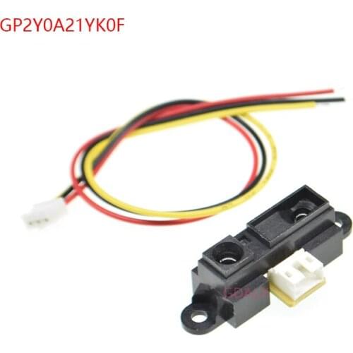 GP2Y0A21YK0F 100% NEW 2Y0A21 10-80cm Infrared distance sensor INCLUDING WIRE