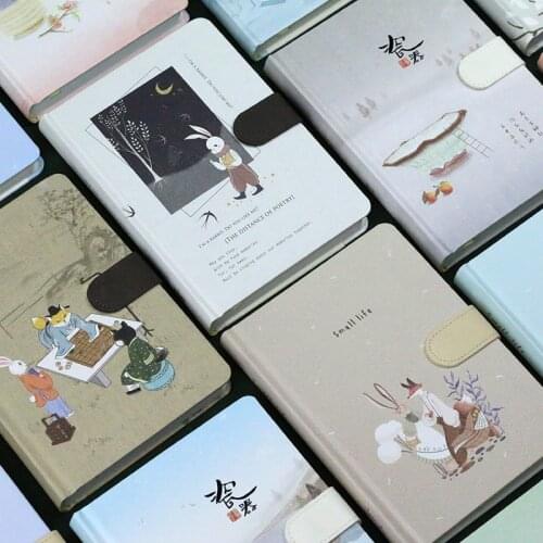 The new 520 series 32K cute cartoon color inner page magnetic buckle book hardcover book hand account diary book