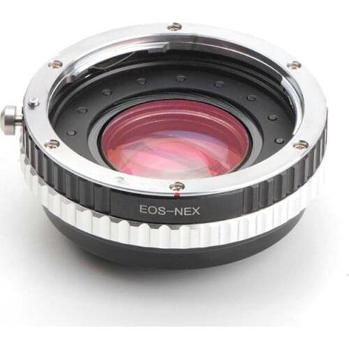 Pixco Aperture Control Speed Booster Focal Reducer Lens Mount Adapter Ring for Canon EOS EF to Sony E NEX Camera ZV-E10 A1 A7 A9