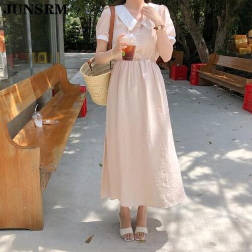 Plus Size V Neck Summer Dress Women Vintage Short Sleeve Girls Party Female Vestidos Oversize Casual Loose Long A-Line Dresses