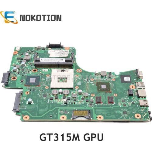 NOKOTION V000225190 V000225180 6050A2452501-MB-A01 For Toshiba Satellite C665 C650 Laptop motherboard HM65 DDR3 GT315M GPU