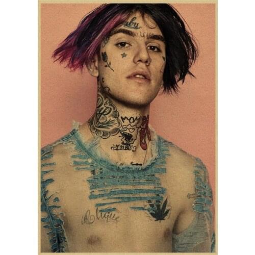 Rappe rStar Lil Peep Wall Decor Retro Poster Art Decor Quality Canvas Painting For Living Room Home Decor Popular Elements