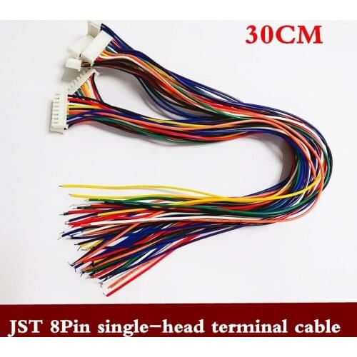 New JST terminal line XH 2.54MM 8Pin single head electronic line total length 30CM 5 per pack