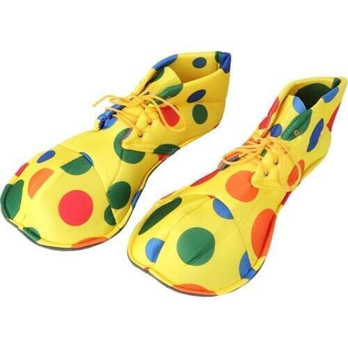 1 Pair Clown Shoes Halloween Clown Shoes Cover Costumes Accessories Unisex Adult Comedy Fancy Costume Party Events Supplies