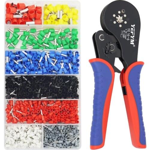 0.08-16mm2 YE 16-6 Tubular terminal crimping tools mini pliers Crimping of large size terminals precision electrical clamps sets