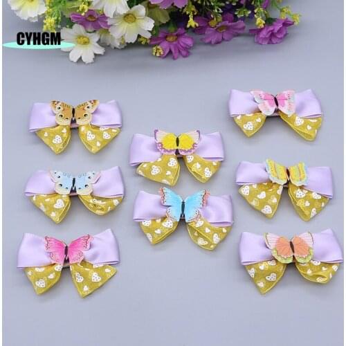 Wholesale ribbon hair clips for girls wholesale cute silk hairpins spinki do wlosow Barrettes hair accessories R05-2