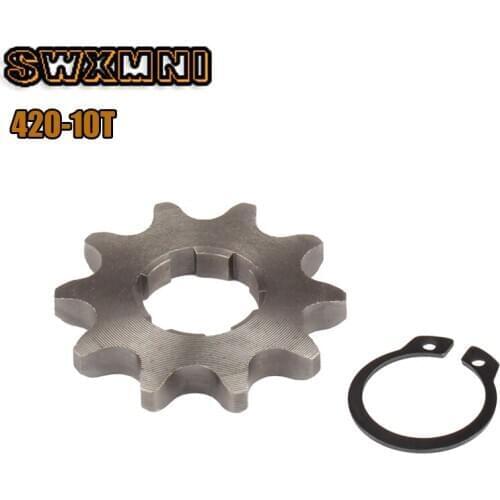 420 Chain 10T 17mm 20mm Front Engine Sprocket Cog Fit Motorcycle ATV Gokart 50cc 70cc 90cc 110c 125cc Pit Dirt Bike