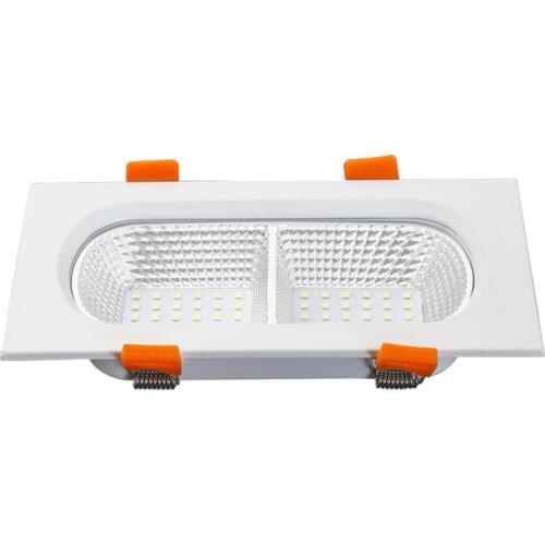 Anti-Glare Double Head Downlight LED Ceiling lamp 10W 14W Home Improvement Living Room Corridor Recessed 110-240V COB Spotlight