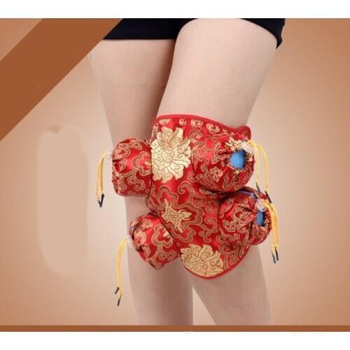 Thicken quality stainless steel four cans knee moxa moxibustion box foot acupuncture moxibustion massage