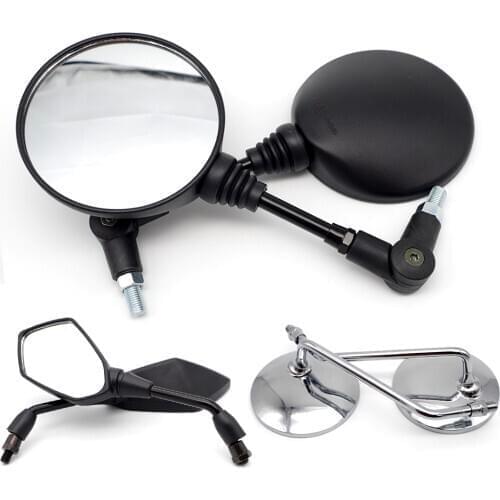 2pcs 10mm Motorcycle Rearview Mirror for ducati scrambler dr650 husqvarna enduro bmw c650 sport r1200r moto accessories