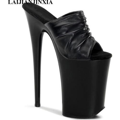 LAIJIANJINXIA Womens shoes waterproof platform Roman night club sandals shoes banquet super high heels and dancing shoes