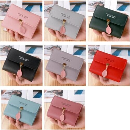 Womens Wallets With Coin Pocket Short Small Purse Ladies Leather Folding Quality Classic Female Zipper Card Holder