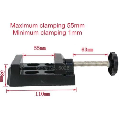1x Carving Bench Clamp Flat Pliers Drill Press Opening Parallel Diy Sculpture Craft For Jewelry Adjust Hand Vise Table Vise Tool
