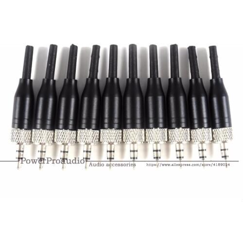 10x 3.5mm Stereo Screw Lock Connector for Pro Sennheiser EW100 EW300 EW500 G1 G2 3 Sony Saramonic Microphone Spare Plug Adapter