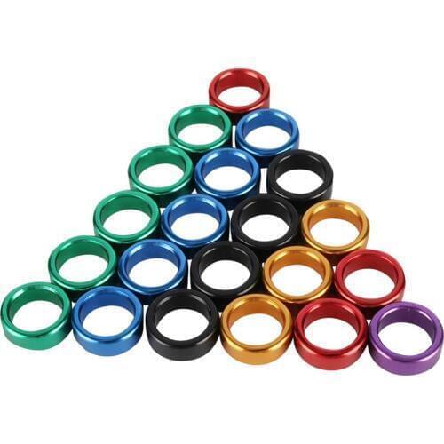 120Pcs 6 Colors Birds Aluminium Foot Ring 7.5mm Pigeons Parrot Birds Outdoor Flying Training Identification Race Foot Rings