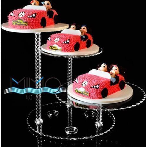 3 tiers Crystal Wedding cake Stand cupcake display Wedding Decoration Table Centerpiece