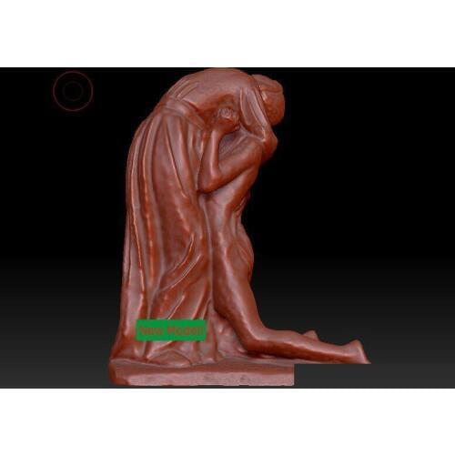 3D model stl format, 3D solid model rotation sculpture for cnc machine Forgive