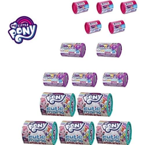 5-Hasbro My Little Pony Twilight Sparkle Rainbow Dash Rarity Fluttershy Applejack Q Version Blind Box Bag Doll 1-5th Generation