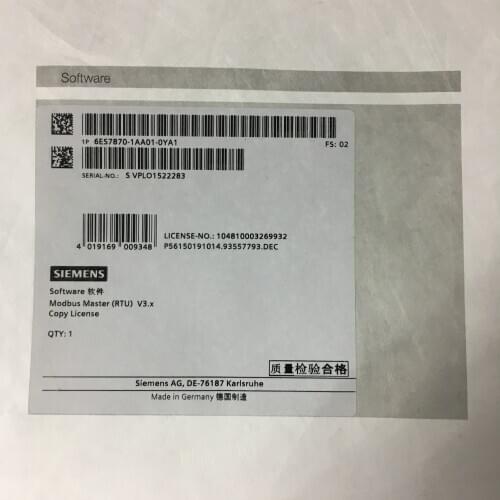 6ES7870-1AA01-0YA1 S7 CP341/CP441-2 hardware dongle 6ES7 870-1AA01-0YA1