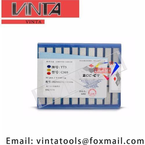 Free shipping high quality 30pcs/lots C305 YG6/ YG8/ YW1/ YW2/ YT5/ YT14/ YT15 cnc carbide welding inserts