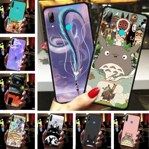 Studio Ghibli Spirited Totoro Cell Phone Case For Huawei Mate 20 Lite 10 40 Pro Plus 40 RS TPU Black Soft Smartphone Cover Capa
