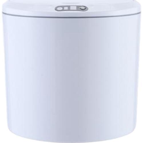 Electric Automatic Mini Car Trash Can Bin with Lid Auto Dustbin Organizer Leak Proof Vehicle Trash Bin Garbage,White