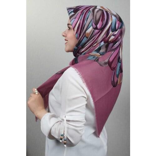ERİPEK PATTERNED LINEN FLAMLI SCARF-PATTERN-13-RENK-11
