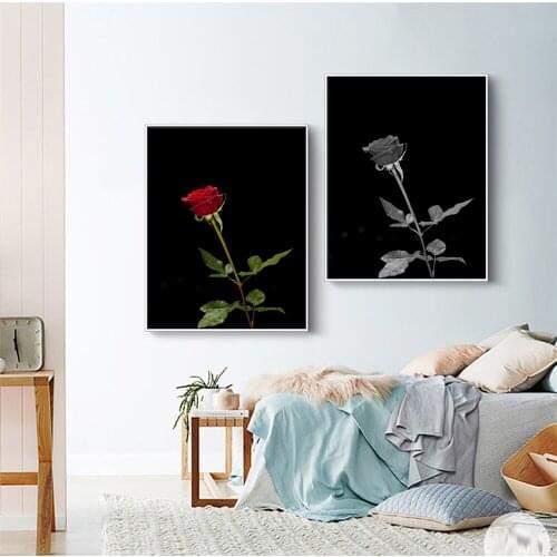 Floral Printed Oil Canvas Painting Colorful Art Print and Poster Modern Wall Art Picture for Living Room Hotel Home Decoration