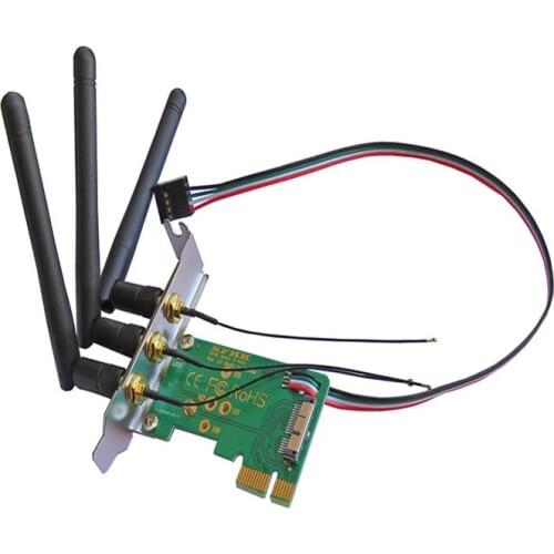 Half-height bracket BCM94360CS WIFI wireless network card to PCIe x1 adapter card adapter