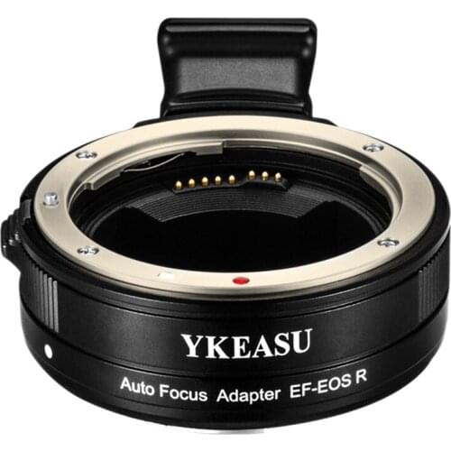 Top Deals YKEASU EF/EF-S Lens to EOS-R Mirrorless Camera Adapter Ring Autofocus Lens Adapter for Canon EF/EF-S to EOS-R