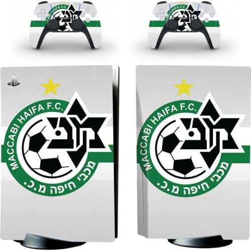 Maccabi Haifa PS5 Disc Skin Sticker Decal Cover for PlayStation 5 Console & Controllers PS5 Disk Skin Sticker Vinyl