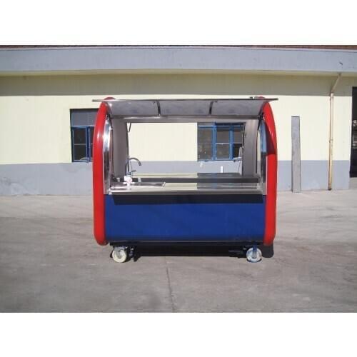 Stainless steel can Customized Food Trailer Mobile Food Cart Food Truck coffee cart hot dog cart for sale