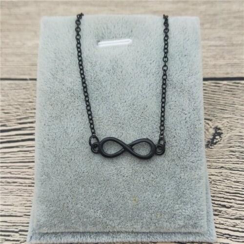 New 8 Infinity Necklace Gold Color Silver Color Geometric Jewellery 8 Infinity Pendant Necklace Women steampunk