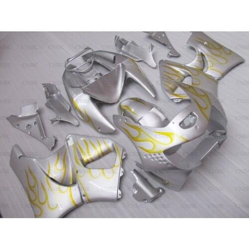 For CBR919RR 1998 - 1999 Motorcycle Fairing CBR 919RR 99 Silver Yellow Frame Fairing for Honda Cbr919RR 1999 Fairing Unpainted