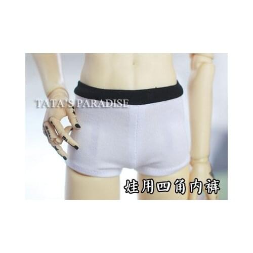 BJD doll clothes suitable for 1/3 1/4 SD17 Uncle shorts boxer boxer briefs with white bottom and black edge doll accessories