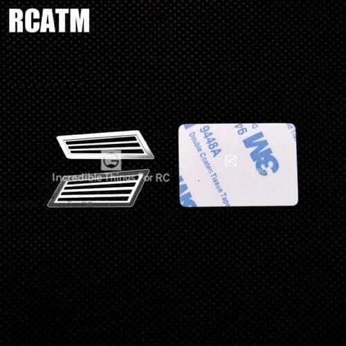 Stainless Steel Cooling Grille Side Metal Decorative Piece for 1/10 RC Crawler Car TRX6 G63 TRX4 G500