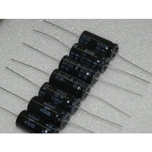 Original new 100% S+M 25V470UF B41588 copper foot firing axial aluminum electrolytic capacitor (Inductor)