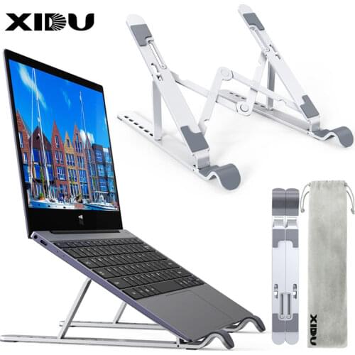 XIDU Laptop Stand Aluminium For Desk Macbook Pro Holder Adjustable Support Base Notebook Stand Portable Laptop Bracket
