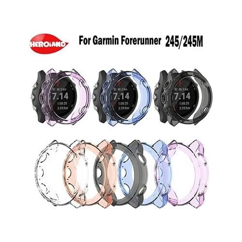 TPU Protective Case Protection Cover Shell for Garmin Forerunner 245/245M Smart Watch Shell Frame For Garmin Forerunner 245M/245